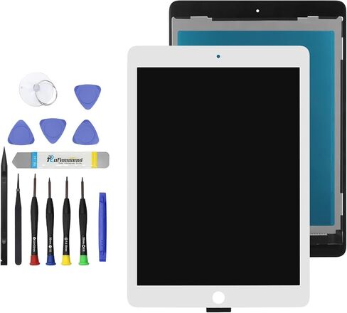 GBOLE 10.5" for iPad Air 3 (3rd Gen) 2019, A2152 A2123 A2153 A2154 LCD Display Screen Replacement Glass Touch Digitizer Premium Kit with Tools - White in Kuwait