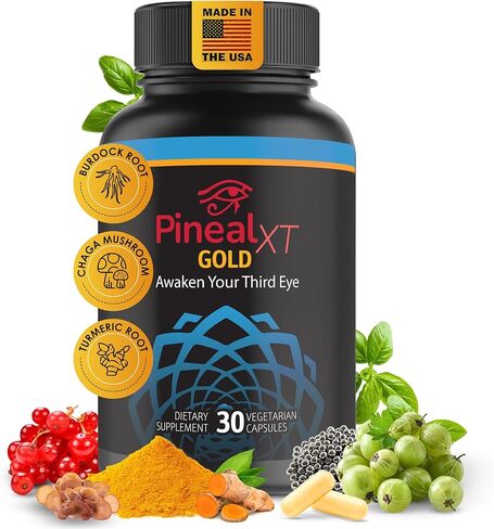 Pineal XT Gold - يعزز التنوير الروحي - إزالة الكلس ودعم الغدة الصنوبرية، 30 كبسولة نباتية in Saudi Arabia