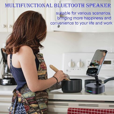 مكبر صوت Bluetooth مع الشحن اللاسلكي والهاتف الخلوي ، وأفضل مكبرات صوت من أجل iPhone/iPad/Samsung Galaxy ، و HD Prounde Sound مثالي للمنزل والخارج ، والهدية الإبداعية (أسود) in Saudi Arabia