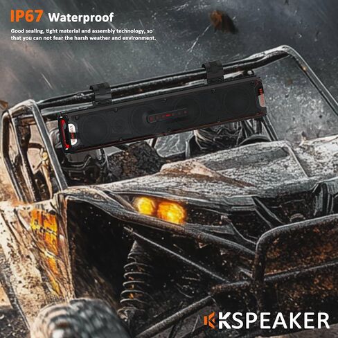 UTV Sound Bar ATV Sound Bar Golf Cart Soundbar UTV Speakers ATV Speaker Fourwheeler Speaker Marine RZR Boat Polaris Can Am in Saudi Arabia