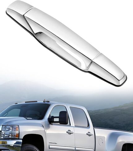 Front Rear Left & Right Exterior Door Handle Compatible with 2007-2013 Silverado Suburban Tahoe Avalanche Sierra Yukon Cadillac Escalade, Replaces# Outside Door Handle Black in Saudi Arabia