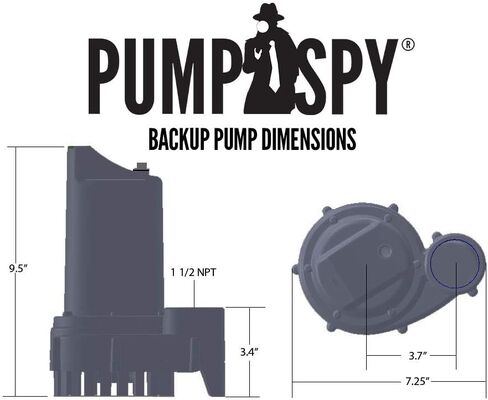 نظام المضخة الاحتياطية لبطارية PumpSpy PS2000 WiFi مع مراقبة وتنبيهات الإنترنت، وبطارية احتياطية لمضخة الحوض التي تتصل بخدمة المراقبة عن بعد على مدار الساعة طوال أيام الأسبوع، متوافقة مع تطبيق PumpSpy in Kuwait