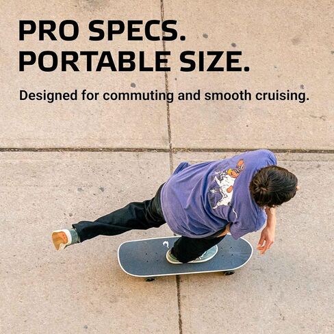 Fireball Mini Cruiser Longboard Skateboard Complete - Fully Assembled & Ready to Ride 29.5 x 8.5" Professional Maple Board - Artist Series Limited Edition Cruiser in Saudi Arabia