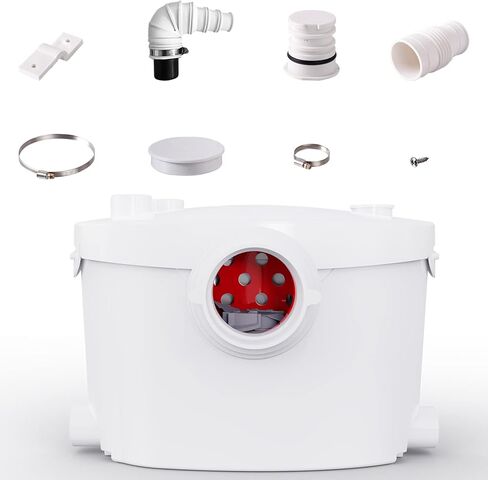 Simple Project Macerator Pump For Basement, 250W Macerator Sewerage Pump, Upflow Pump With 2 Water Inlets For Disposal Waste Water From Sink, Shower, Bathtub in Saudi Arabia