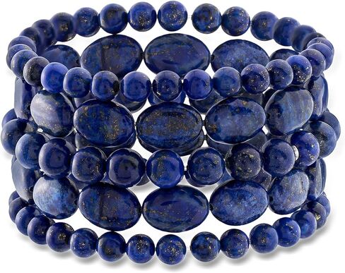Ross-Simons Lapis Jewelry Set: 5 Bead Stretch Bracelets in Saudi Arabia