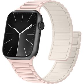 شريط ساعة سيليكون مغناطيسي متوافق مع Apple Watch 44mm 45mm 49mm 46mm 42mm 41mm 41mm 40mm 38mm نطاقات نساء الرجال ، حزام سيليكون رياضي لـ iWatch Series 10 9 Ultra 2 Se 8 7 6 5 4 3 1 in Saudi Arabia