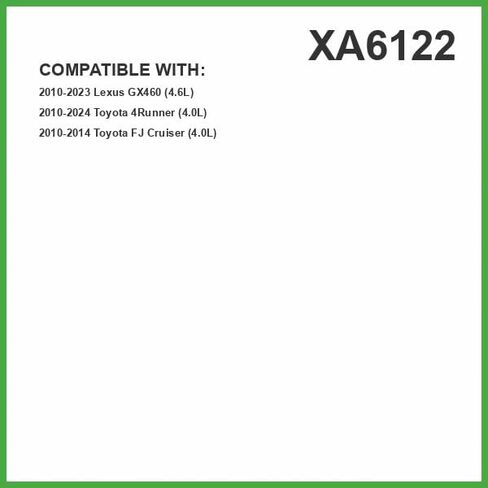 فلتر هواء المحرك الفاخر ECOGARD XA6122 يناسب Toyota 4Runner 4.0L 2010-2022، FJ Cruiser 4.0L 2010-2014 | لكزس جي اكس 460 4.6 لتر 2010-2021 in Saudi Arabia