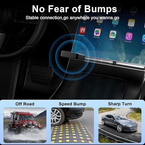 محول CarPlay اللاسلكي لـ iPhone ، ترقية الحجم المصغر تحويل Wired إلى محول Apple Carplay اللاسلكي ، وتصميم USB للسيارات مع كابلات امتداد USB-A & Type-C ، والتحكم المستقر ، والتوصيل والتشغيل in Kuwait