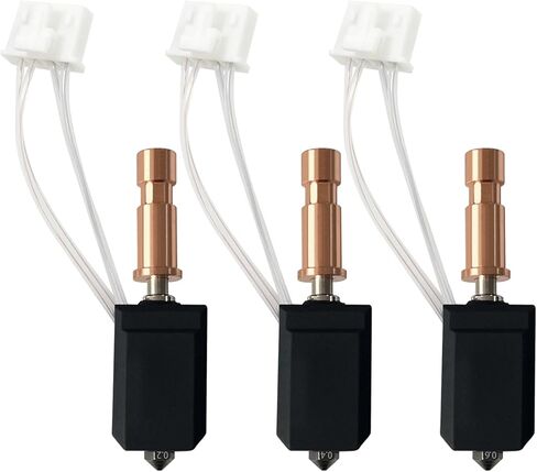 HzdaDeve Heat Cartridge Heating Tube 24V 40W Thermistor Temp Sensor for Flsun SR/QQ-S Pro/Q5 Hotend Kit Hot End Parts Print Head Replacement Extruder Upgraded Version PT100 Volcano 3D Printer (4 Pack) in Saudi Arabia