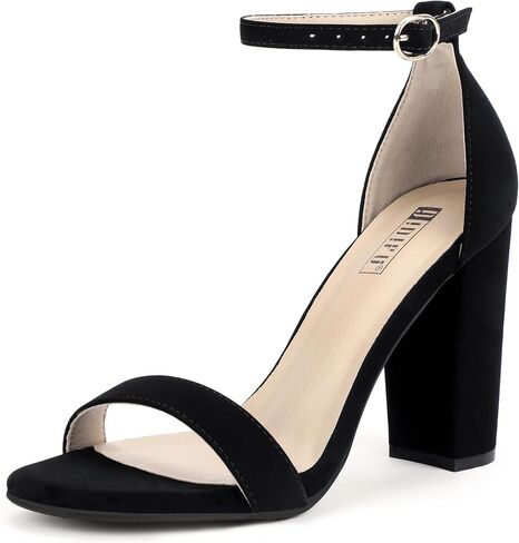 IDIFU Women's IN4 Cookie-HI Chunky High Heel Sandals Open Toe Ankle Strap Wedding Bridal Prom Dress Shoes For Women Bride Bridesmaid in Saudi Arabia