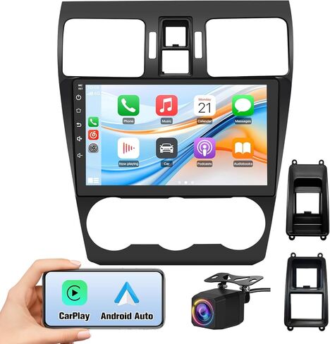 Car Radio Stereo for Subaru Forester 2015-2018 WRX 2016-2021 Suitable for Harman Kardon Systems, 9 inch 2G+32G Head Unit with Carplay/Android Auto SWC GPS WiFi BT FM RDS AM DSP with Backup Camera in Kuwait