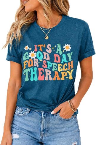 Mental Health Awareness Shirt: Speech Therapy Shirts SLP Gifts Shirt Speech Language Pathologist Tee Top in Saudi Arabia