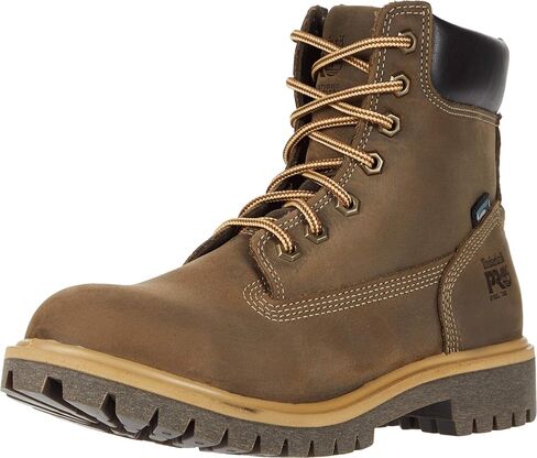 حذاء Timberland النسائي المباشر بطول 15.24 سم من الفولاذ الآمن عند أصابع القدم معزول ومقاوم للماء للاستخدام في الهواء الطلق، بني: قهوة تركية، 7 in Saudi Arabia