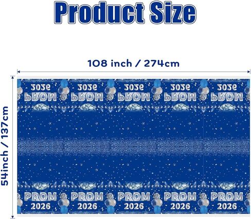 MALLMALL6 Prom 2024 Graduation Tablecloths - 3Pcs Table Cover for Graduates Congrats Grad Party Supplies Decors, Plastic Table Cloth Black and Silver for Party Decorations, 108×54 inch in Saudi Arabia