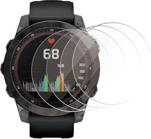 4 Pack Screen Protector for Garmin Instinct 3 45mm AMOLED/Solar Smartwatch, Tempered Glass Screen Cover Bubble-Free in Saudi Arabia