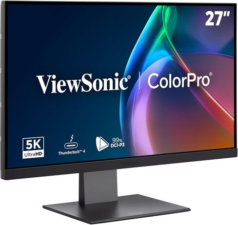 VP2788-5K 27 inch 5K Mac Ready With 100 ٪ SRGB ، 99 ٪ DCI-P3 ، Pantone تم التحقق من صحته ، وبيئة العمل المتقدمة ، Thunderbolt 4 ، USB Hub ، HDMI ، و DP للمنزل والمكتب in Kuwait