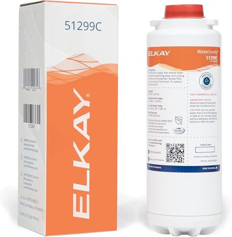 فلتر بديل Elkay 51299c WaterSentry VII (مبردات + نوافير)، أبيض، 1-Single in Saudi Arabia