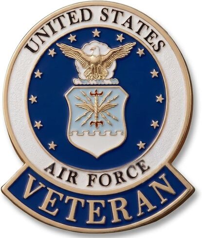 الولايات المتحدة الأمريكية القوات الجوية USAF المخضرم والمتقاعد شعار ختم التلبيب دبوس in Saudi Arabia