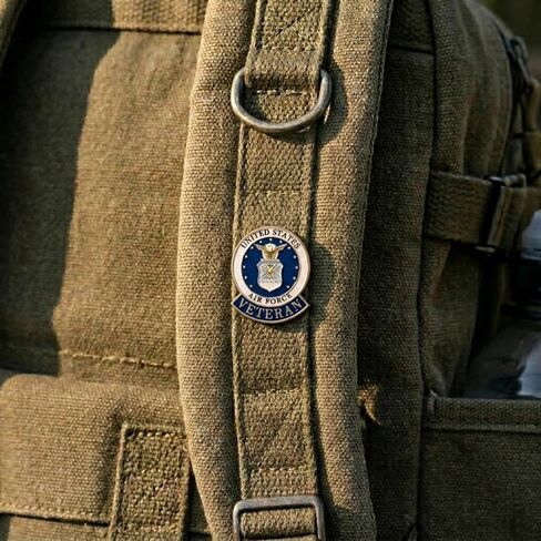 الولايات المتحدة الأمريكية القوات الجوية USAF المخضرم والمتقاعد شعار ختم التلبيب دبوس in Saudi Arabia
