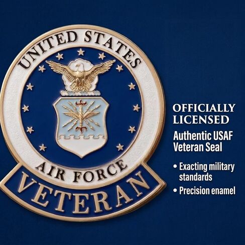 الولايات المتحدة الأمريكية القوات الجوية USAF المخضرم والمتقاعد شعار ختم التلبيب دبوس in Saudi Arabia