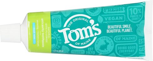 Tom's of Maine Travel Size Anticavity Fresh Mint Toothpaste, 3 oz. 6-Pack (Packaging May Vary) in Kuwait