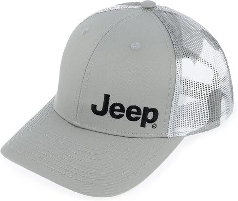 شعار Jeep Premium النصي مع قبعة الآباء سائقي الشاحنات الشبكية المموهة للرجال، قبعة بيسبول، قبعات بولو in Kuwait