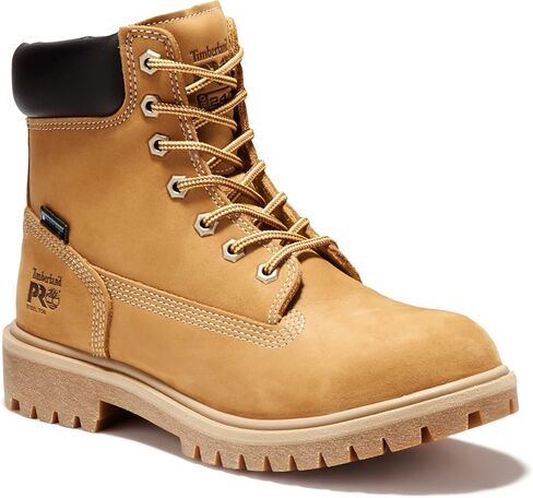 Timberland Women's Direct Attach 6 Inch Steel Safety Toe Insulated Waterproof 6 ST WP INS 200g, Wheat: Wheat, 9 Wide in Kuwait