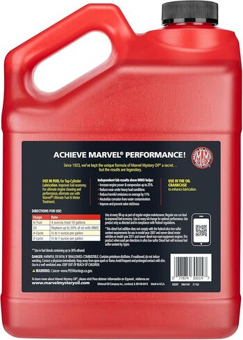 Marvel Mystery Oil Oil Additive, 1Gal, Red, Transparent in Saudi Arabia