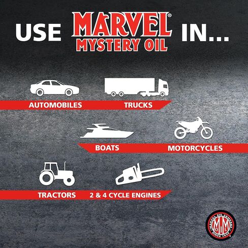 Marvel Mystery Oil Oil Additive, 1Gal, Red, Transparent in Saudi Arabia