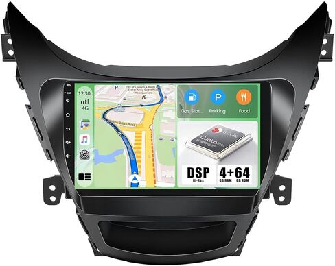 【Qualcomn Chipset】 8 Core 4+64GB Android 15 Car Stereo for Hyundai Elantra 2014-2016, 9 Inch Touch Screen Carplay Android Auto Radio DSP Hi-Res Picture in Picture+AHD Backup Camera Voice Assistant in Saudi Arabia