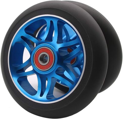 قطعتان من عجلات سكوتر برو 110 ملم مع 9 محامل ABEC مناسبة لدراجات MGP/Razor/Lucky Pro Scooters (أزرق) in Saudi Arabia