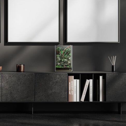 حوض أسماك Ultum Nature Systems فائق الوضوح بدون إطار - حوض أسماك زجاجي منخفض الحديد بحواف متدرجة 45 درجة، بسمك 5 مم - 12 مم، يتضمن حصيرة تسوية (5S، ضحلة، 2 جالون) in Kuwait