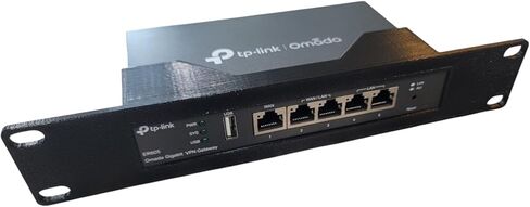 Network Rack Mount, 10 inch 1U, for ER605 V2 Wired Gigabit VPN Router (Black) in Saudi Arabia