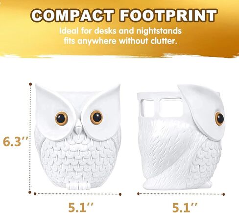 Owl Holder Stand, Upgraded Owl Statue Smart Speaker Holder Stand for Echo Dot 4th/3rd/2nd and 1st Generation, Google Home Mini/Google Nest Mini (2nd Gen), Home Decor Owl Shape Cartoon Decor in Saudi Arabia