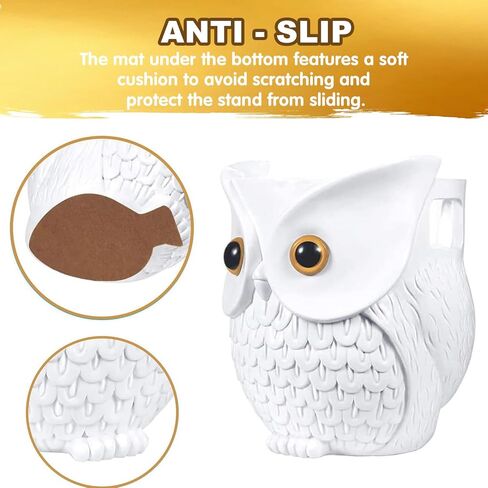 Owl Holder Stand, Upgraded Owl Statue Smart Speaker Holder Stand for Echo Dot 4th/3rd/2nd and 1st Generation, Google Home Mini/Google Nest Mini (2nd Gen), Home Decor Owl Shape Cartoon Decor in Saudi Arabia