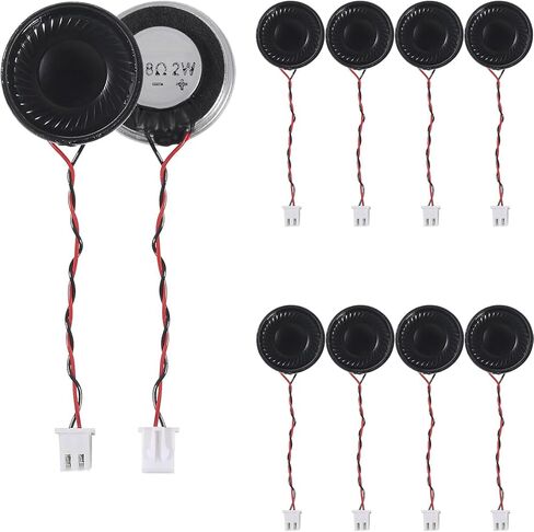 10Pcs 8 Ohm 1Watt Small Speaker Mini Metal Shell Round Internal Magnet Speaker with 60MM Terminal Wire for DVD Mini Multimedia Loudspeaker in Saudi Arabia