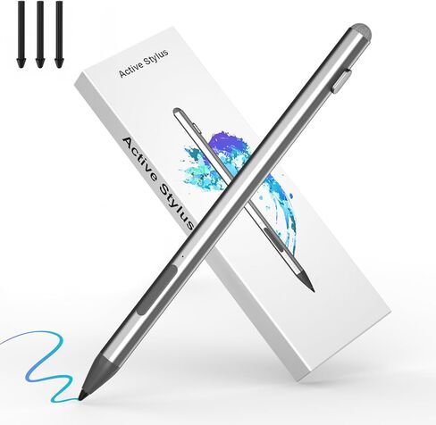 Microsoft Surface Pen Stylus - Compatible with Surface Pro 12/11/10/9/8/7/6/5/4/3/X, Surface Go 4/3/2/Laptop/Studio/Book, 4096 Pressure Sensitivity, USB-C Fast Charge, Eraser & Magnetic Snap in Saudi Arabia