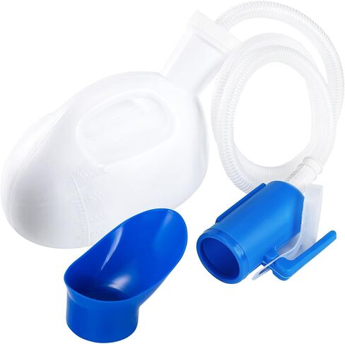 ONEDONE Portable Urinals for Women 2000ML 2 in 1 Portable Urinal for Men Urine Bottle Female Urinal for Bedridden Hospital Camping Car Travel Bedside Emergency (Blue) in Saudi Arabia