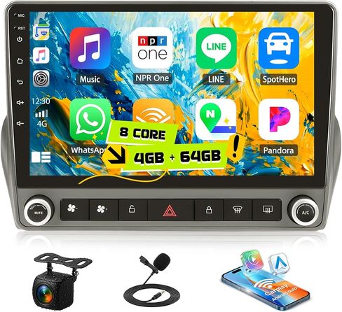 SIXWIN Android Car Stereo for Chevrolet Camaro 2008-2015 with Wireless Carplay Android Auto 2G+32G 26UI 9 Inch Touch Screen with Bluetooth GPS Navigation WiFi FM SWC Backup Camera MIC in Saudi Arabia