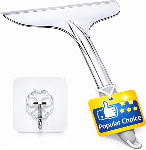 Shower Squeegee for Shower Glass Door Bathroom Tile and Mirror, Streak-Free Rubber Squeegee Wiper Cleaning Tools in Saudi Arabia