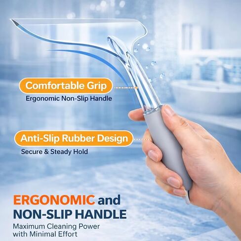 Shower Squeegee for Shower Glass Door Bathroom Tile and Mirror, Streak-Free Rubber Squeegee Wiper Cleaning Tools in Saudi Arabia