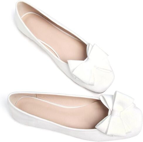 Dear Time Women's Flats Shoes Bowknot Dressy Ballets Loafers Wedding Business Casual Walking Shoes in Saudi Arabia