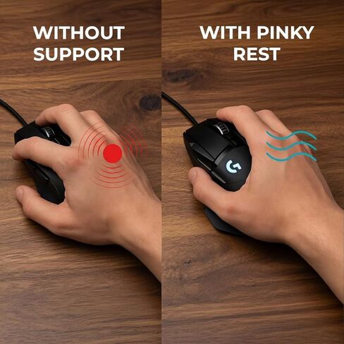 Pinky Finger Rest متوافق مع G502 Hero - MOD المريح للهدف من أجل الهدف الدقيق ، راحة الألعاب وإغاثة التعب اليدوي in Kuwait