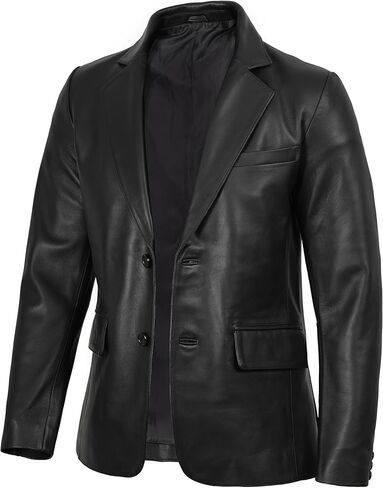 Decrum Brown Leather Jacket for Men - Lambskin Vintage Jacket | (N2) [1116085] Johnwck Chocolate Brown, XL in Saudi Arabia