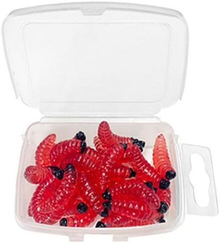 30pcs Simulation Maggot Fishing Lures with Realistic Soft Worm Bait in Saudi Arabia