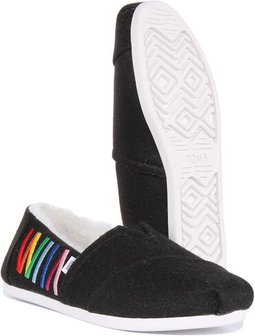 TOMS Womens Alpargata - Black in Saudi Arabia