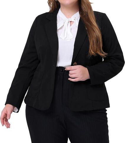 سترة Agnes Orinda مقاس كبير للنساء سترة عمل بأزرار أمامية وسترات 2023 in Kuwait