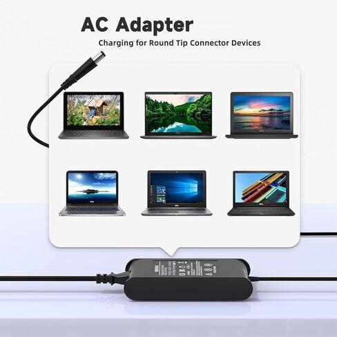 65W لشاحن Dell Inspiron المحمول 15 3000 5000 7000 ؛ 14 3000 5000 7000 ؛ 13 5000 7000 Series 3558 3580 5100 5425 5458 5535 5555 5558 5581 7400 7570 7586 7591 in Saudi Arabia