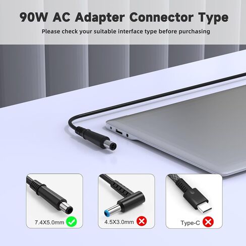 65W لشاحن Dell Inspiron المحمول 15 3000 5000 7000 ؛ 14 3000 5000 7000 ؛ 13 5000 7000 Series 3558 3580 5100 5425 5458 5535 5555 5558 5581 7400 7570 7586 7591 in Saudi Arabia