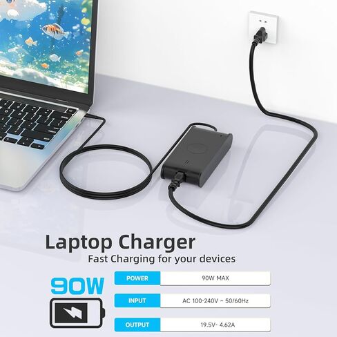65W لشاحن Dell Inspiron المحمول 15 3000 5000 7000 ؛ 14 3000 5000 7000 ؛ 13 5000 7000 Series 3558 3580 5100 5425 5458 5535 5555 5558 5581 7400 7570 7586 7591 in Saudi Arabia